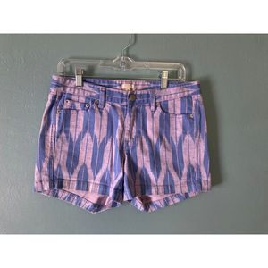 J Crew women's stretch Aztec pattern shorts size 6